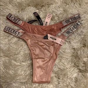 Victoria's Secret Intimates & Sleepwear - VS sparkly strap Brazilian panties Victoria's Secret Intimates & Sleepwear - VS sparkly strap Brazilian panties